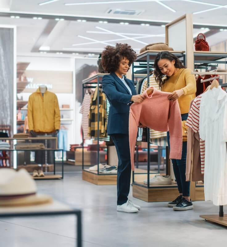 women shopping