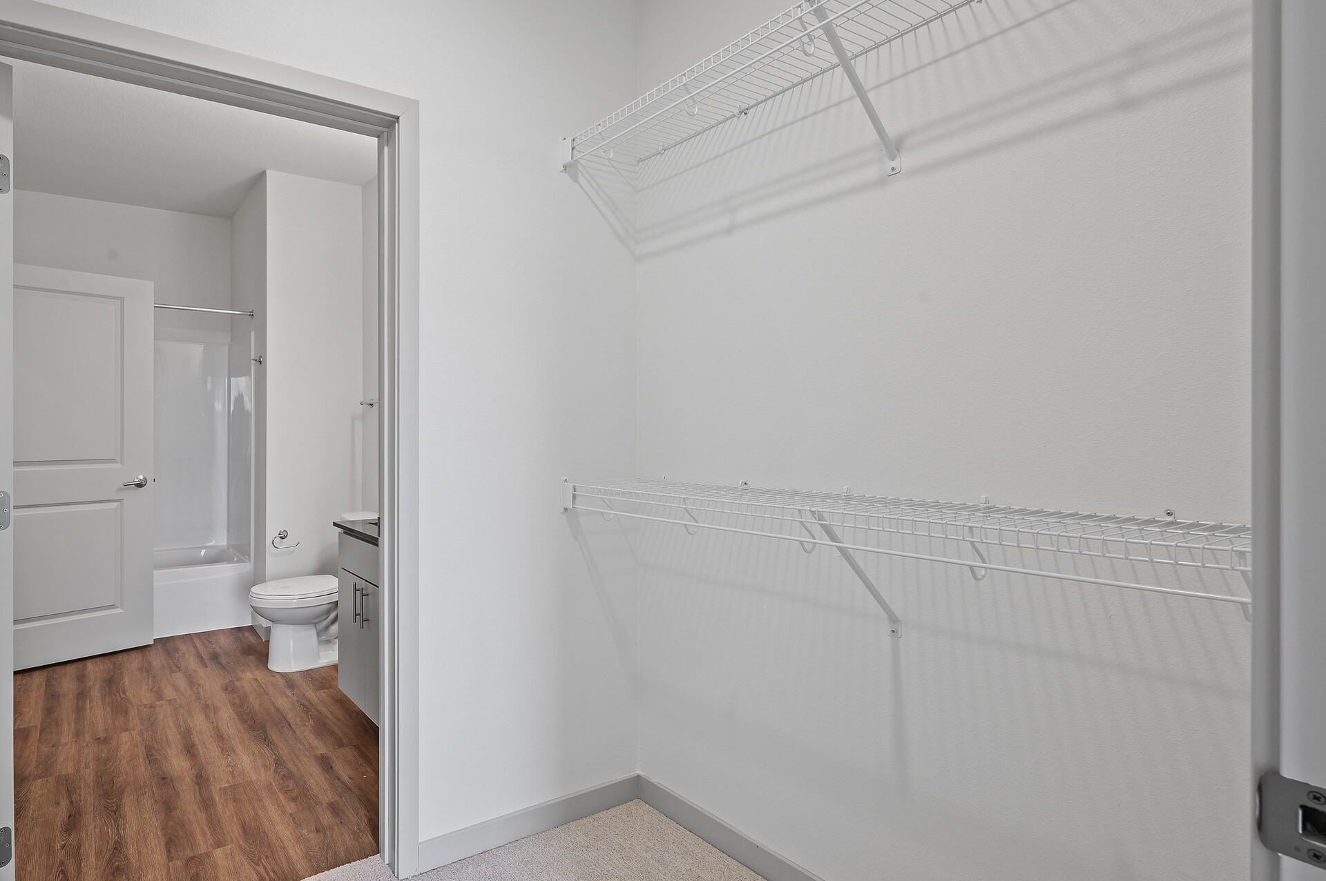 empty closet for Clover floor plan