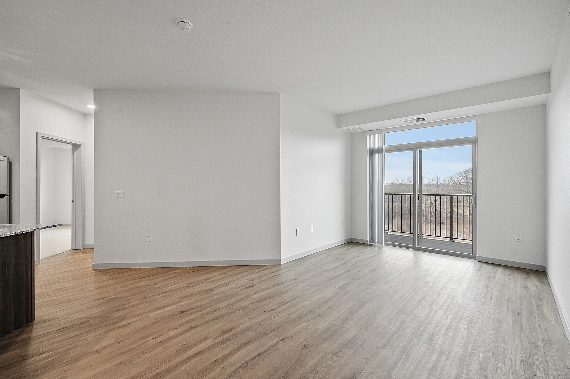 open and empty room in Emerald floor plan